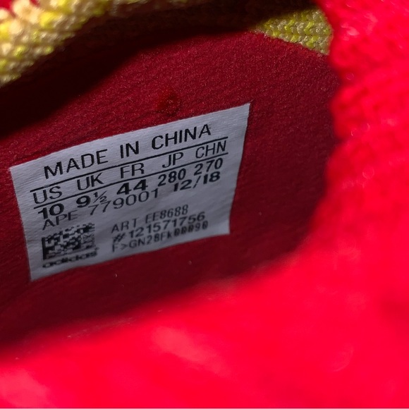 Adidas PW X BYW CNY Pharrell Men's Size 9.5 Chinese New Year Red/Yellow - Picture 11 of 11